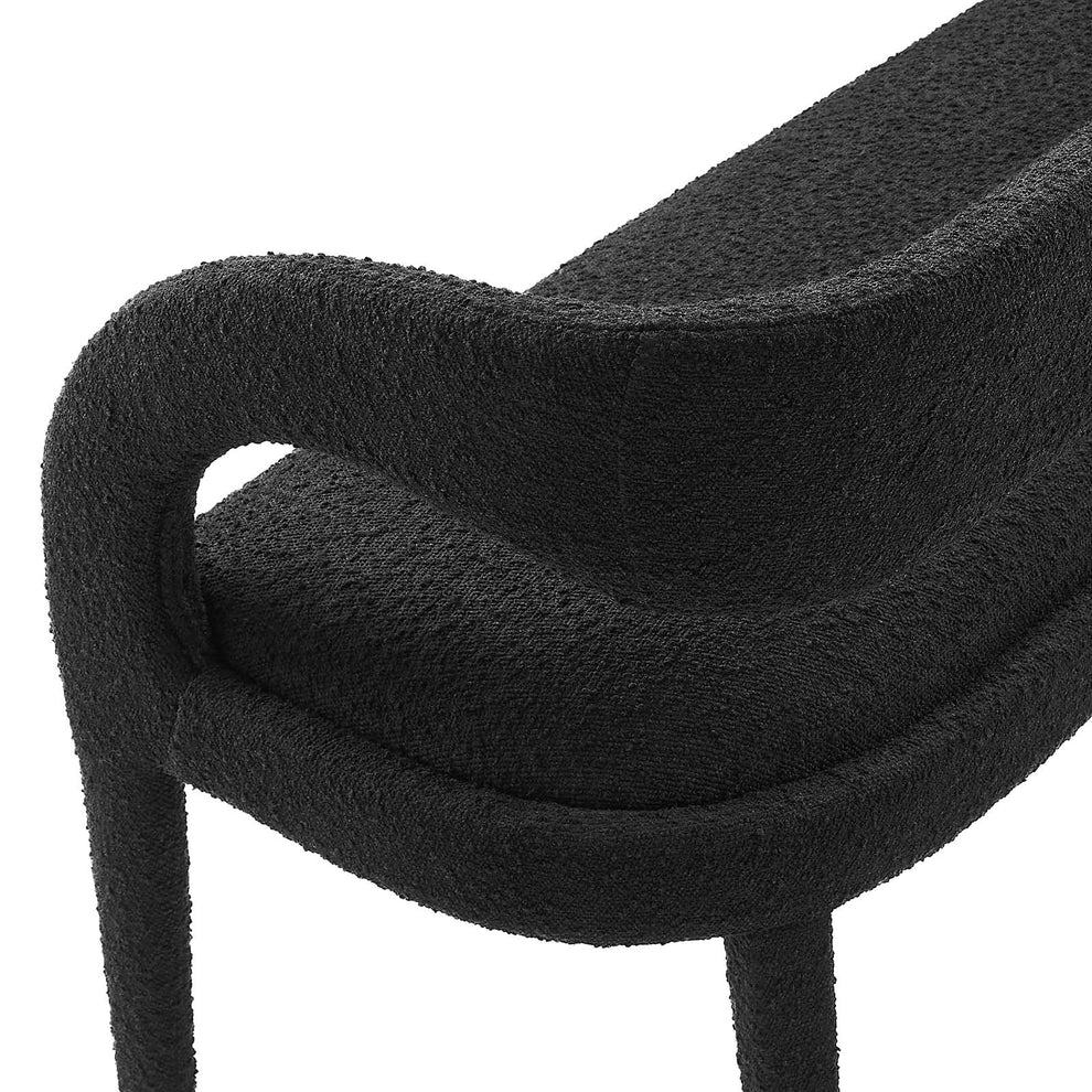 Pinnacle Boucle Fabric Accent Bench By Modway - EEI-6571 | Benches | Modishstore - 5