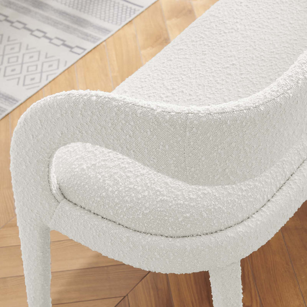 Pinnacle Boucle Fabric Accent Bench By Modway - EEI-6571 | Benches | Modishstore - 16