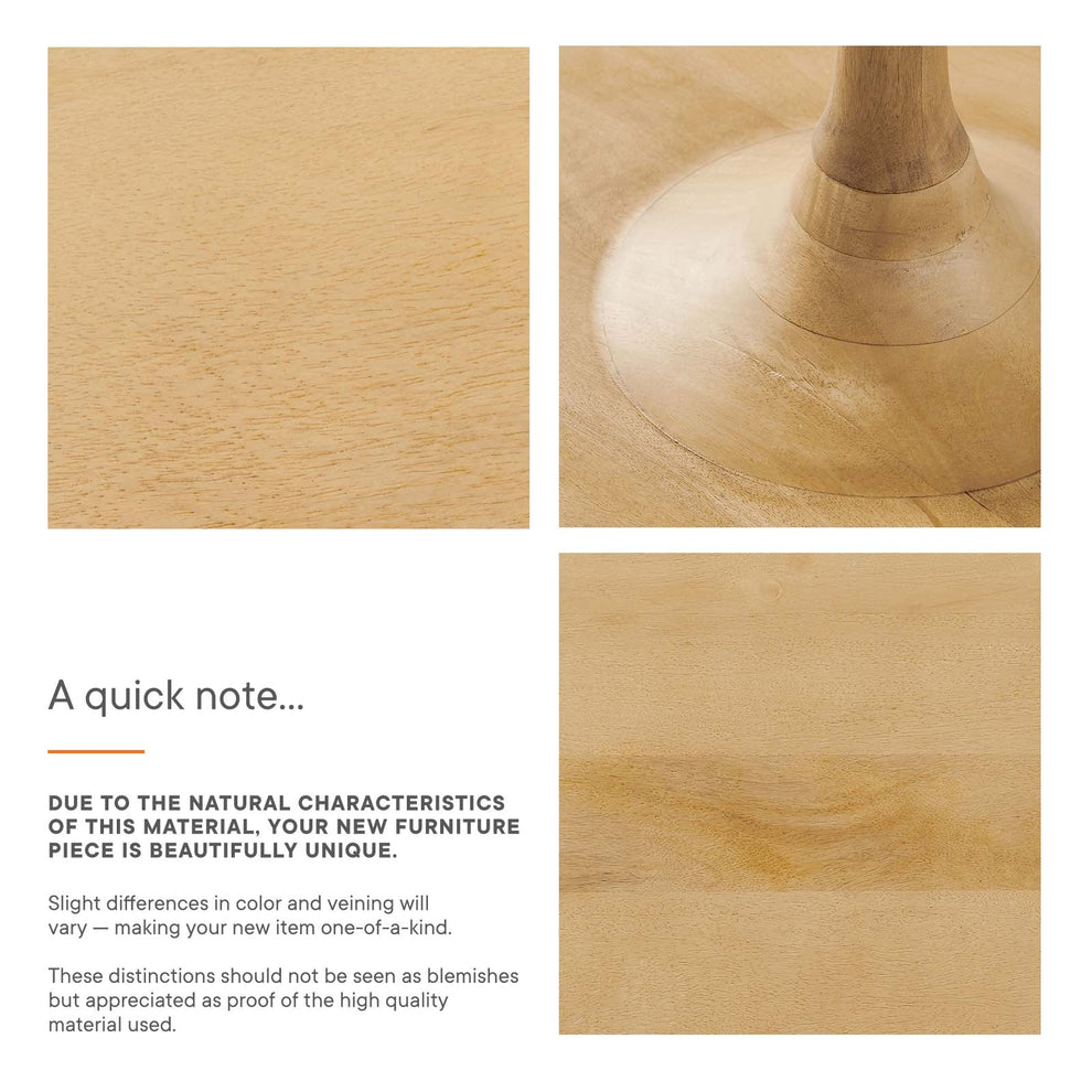 Lina Round Wood Side Table By Modway - EEI-6573 | Side Tables | Modishstore - 7