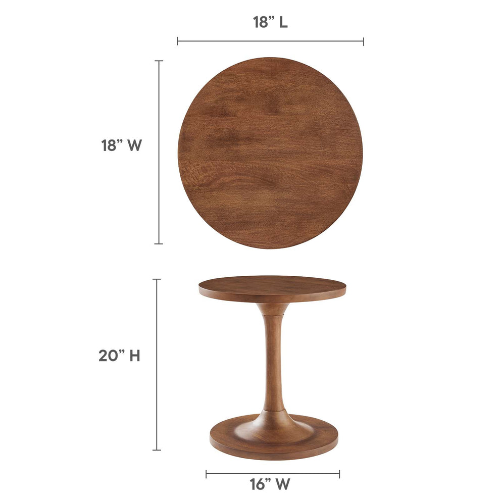 Lina Round Wood Side Table By Modway - EEI-6573 | Side Tables | Modishstore - 14