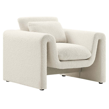 Waverly Boucle Upholstered Armchair By Modway - EEI-6575 | Armchairs | Modishstore - 10