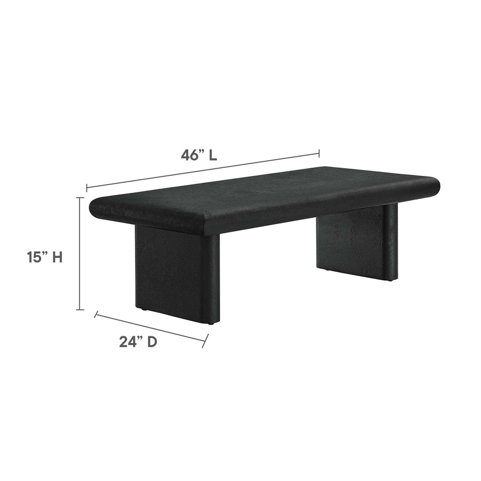 Relic Concrete Textured Coffee Table By Modway - EEI-6578 | Coffee Tables | Modishstore - 8
