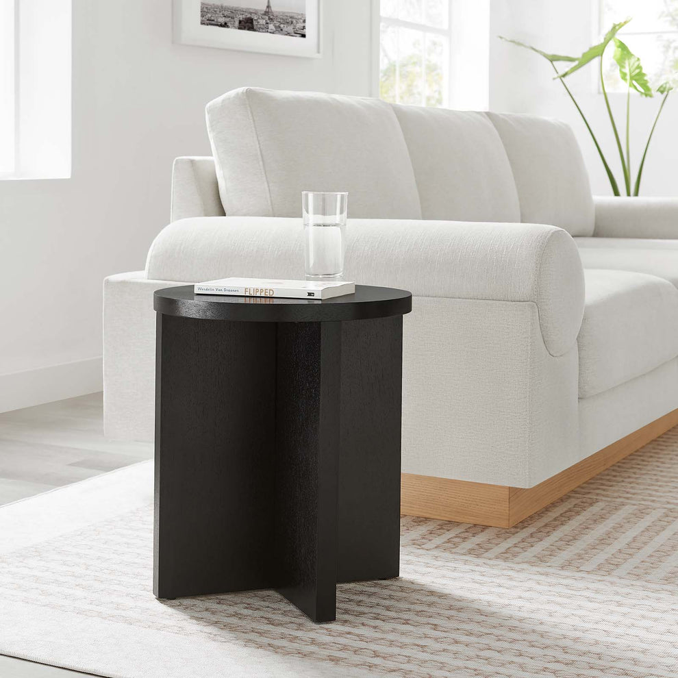 Silas Round Wood Side Table By Modway - EEI-6579 | Side Tables | Modishstore - 1