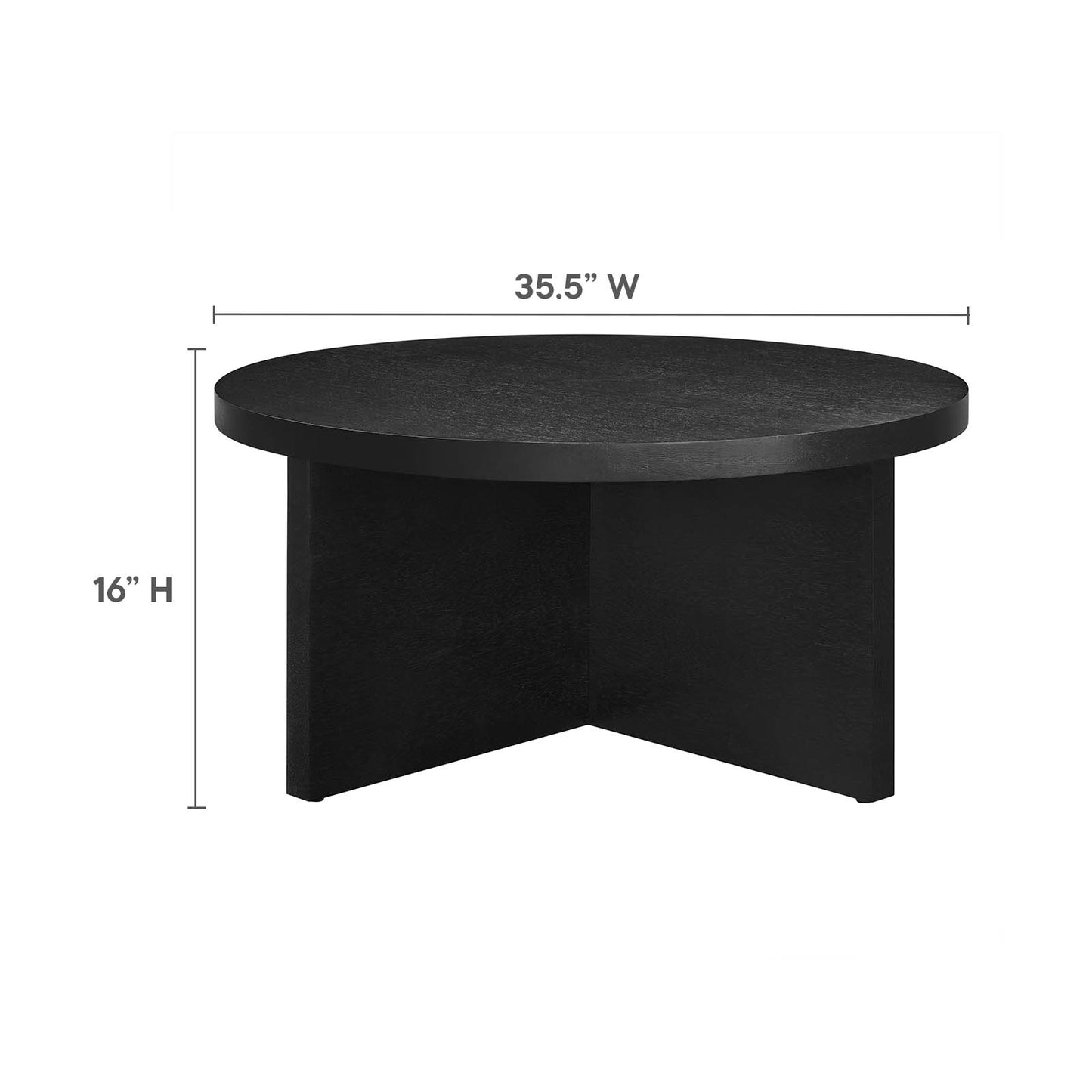 Silas Round Wood Coffee Table By Modway - EEI-6580 | Coffee Tables | Modishstore - 7