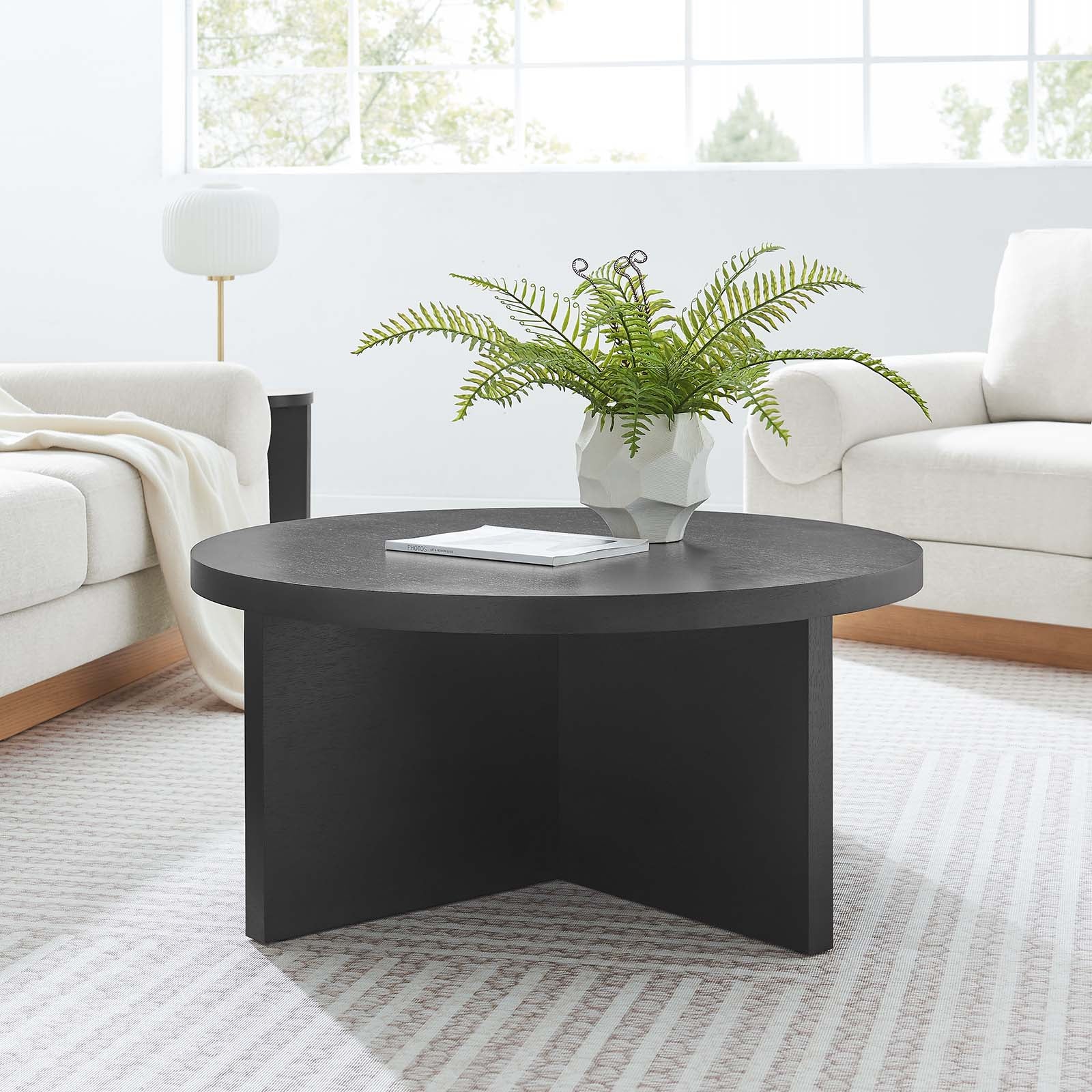 Silas Round Wood Coffee Table By Modway - EEI-6580 | Coffee Tables | Modishstore - 1