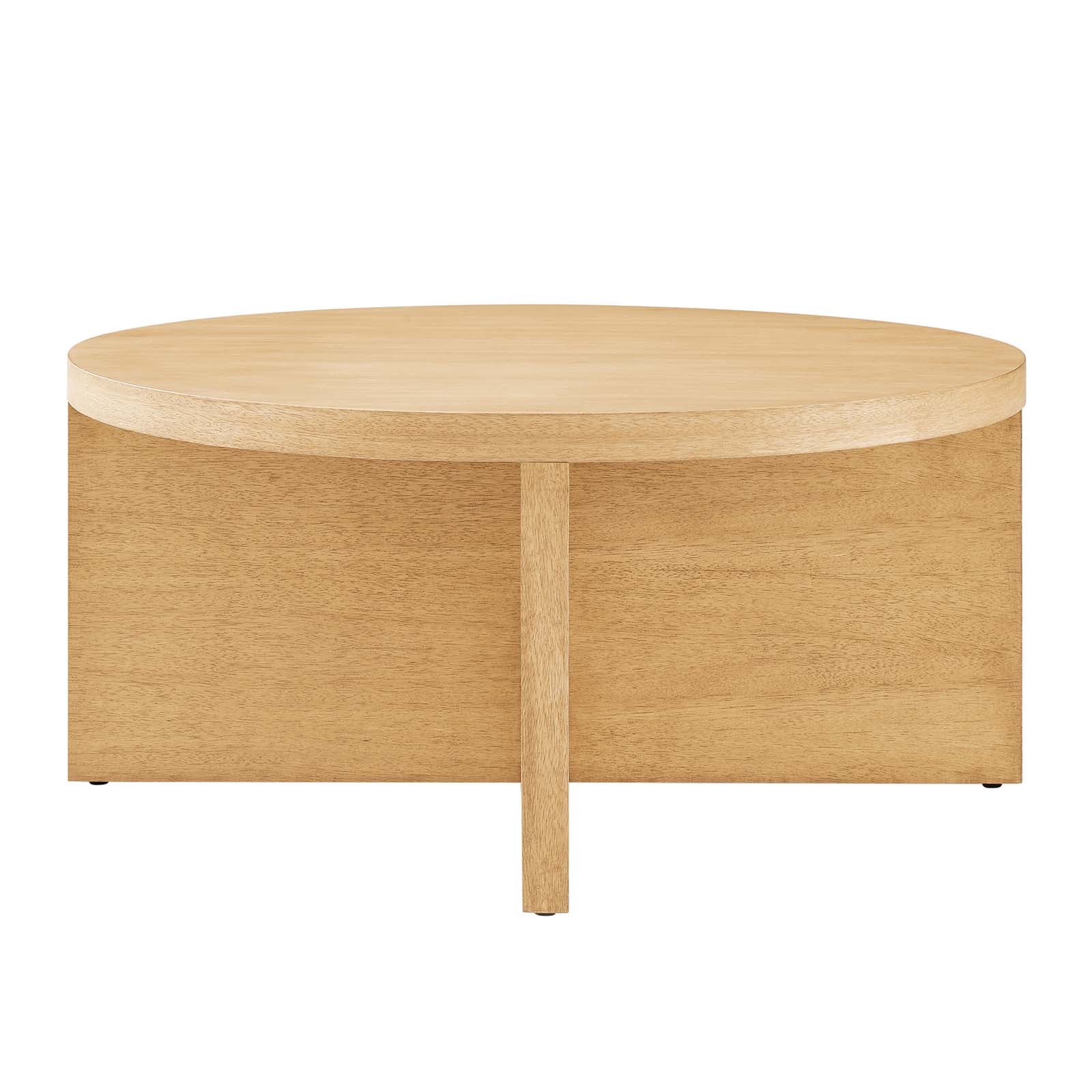 Silas Round Wood Coffee Table By Modway - EEI-6580 | Coffee Tables | Modishstore - 10