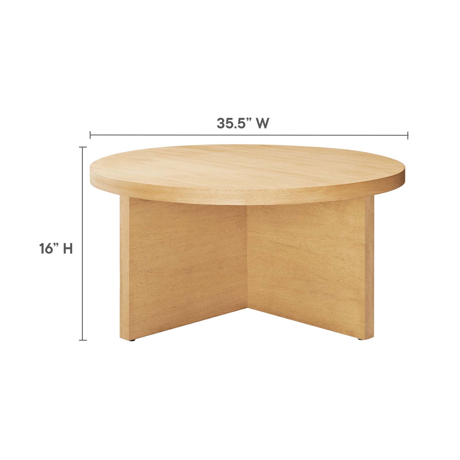 Silas Round Wood Coffee Table By Modway - EEI-6580 | Coffee Tables | Modishstore - 14