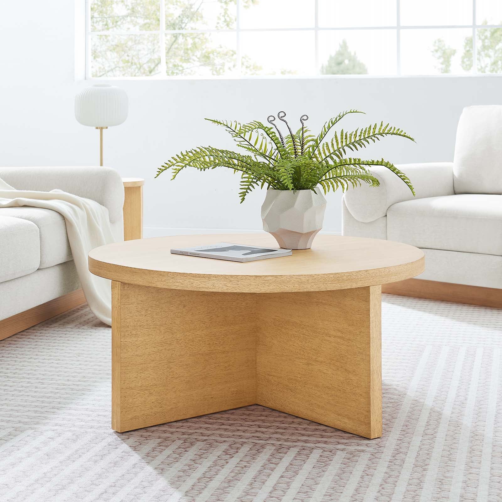 Silas Round Wood Coffee Table By Modway - EEI-6580 | Coffee Tables | Modishstore - 16