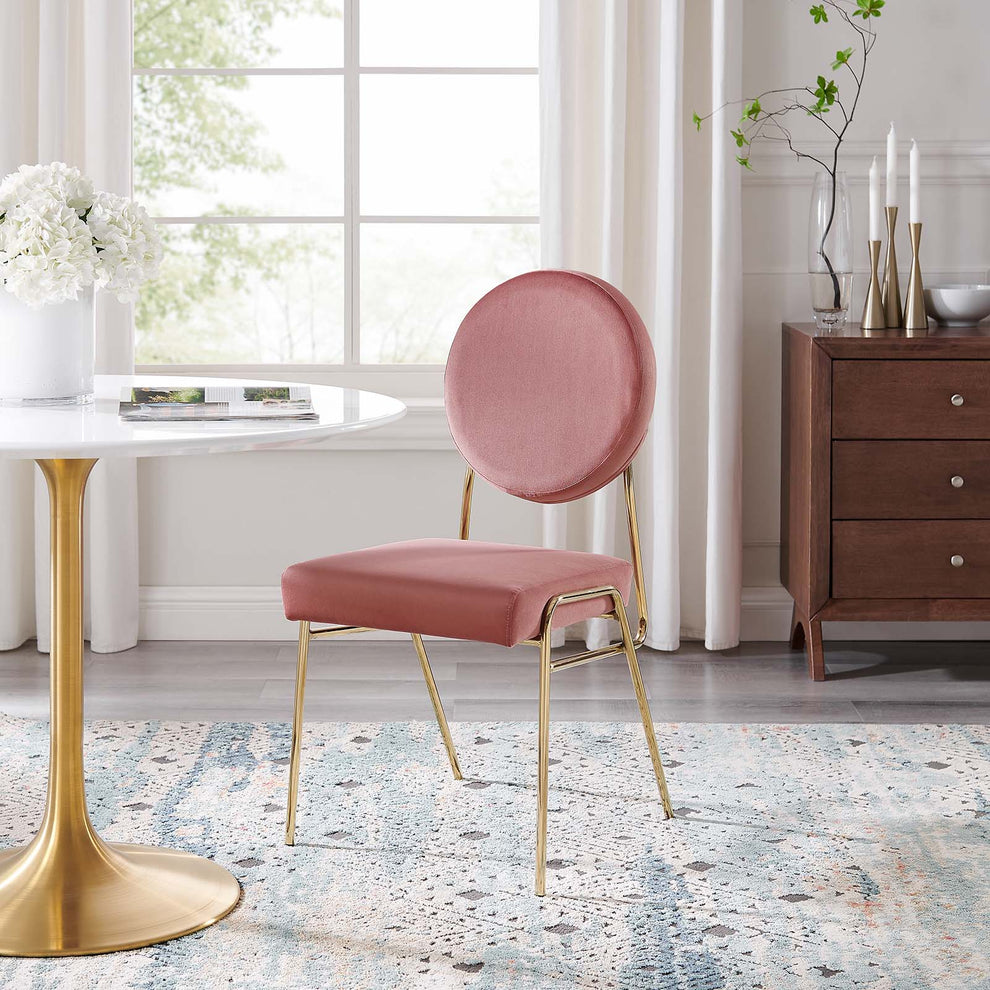 Craft Performance Velvet Dining Side Chairs - Set of 2 By Modway - EEI-6581 | Dining Chairs | Modishstore - 1