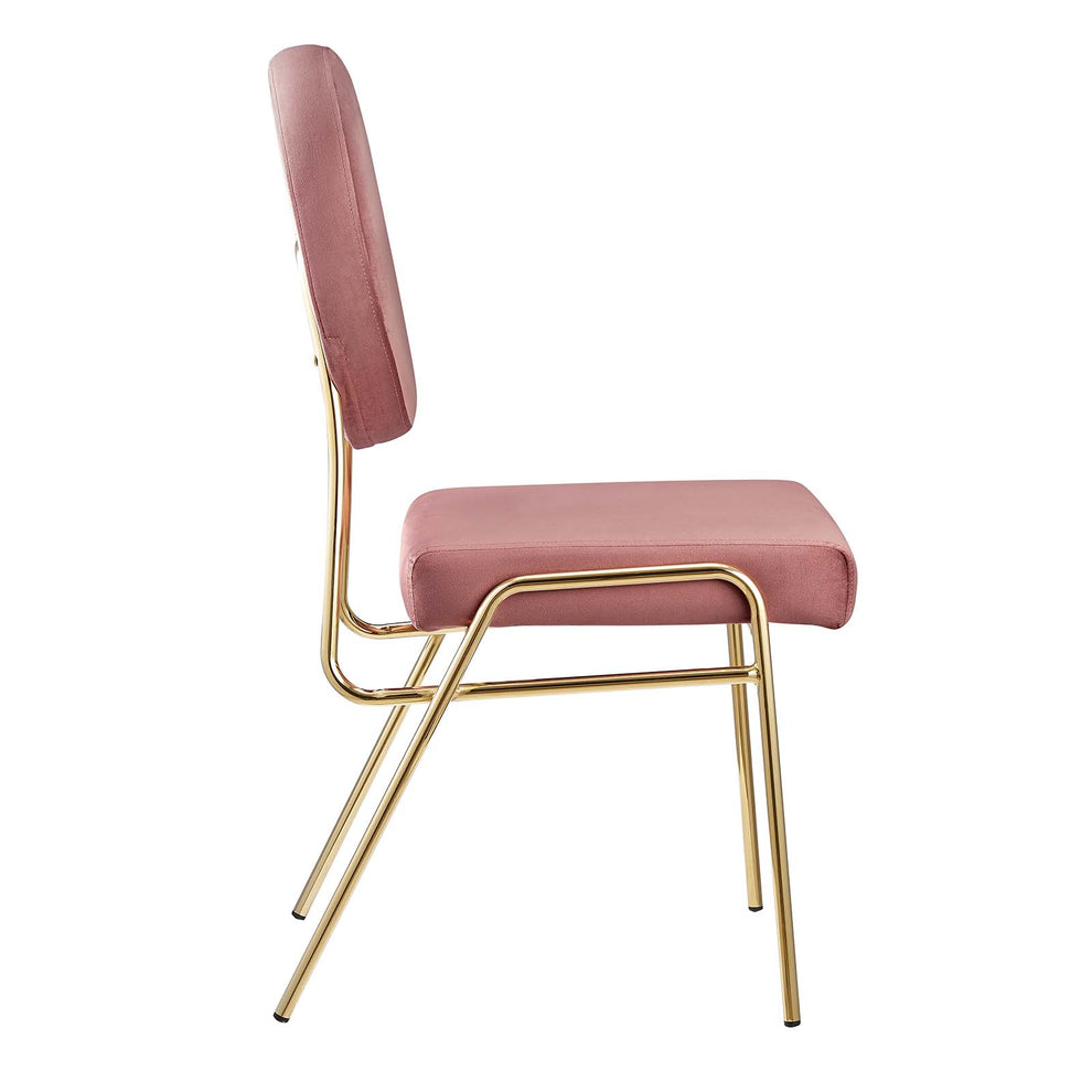 Craft Performance Velvet Dining Side Chairs - Set of 2 By Modway - EEI-6581 | Dining Chairs | Modishstore - 5