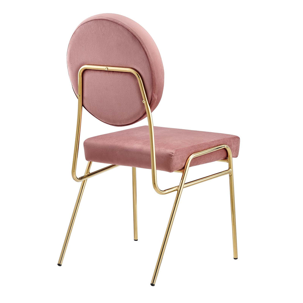 Craft Performance Velvet Dining Side Chairs - Set of 2 By Modway - EEI-6581 | Dining Chairs | Modishstore - 6