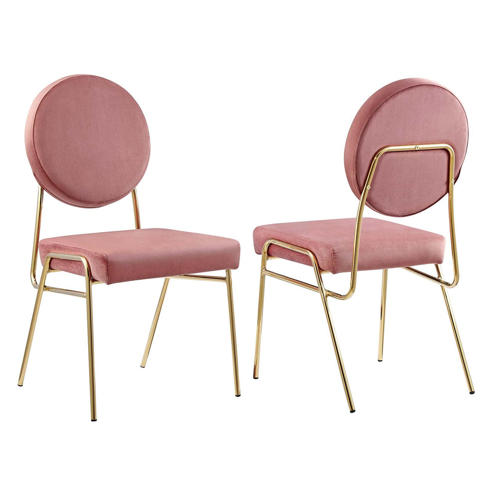 Craft Performance Velvet Dining Side Chairs - Set of 2 By Modway - EEI-6581 | Dining Chairs | Modishstore - 9