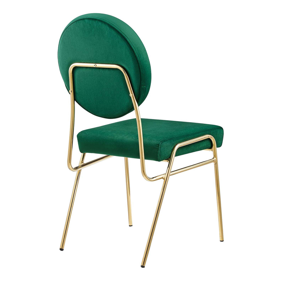 Craft Performance Velvet Dining Side Chairs - Set of 2 By Modway - EEI-6581 | Dining Chairs | Modishstore - 17