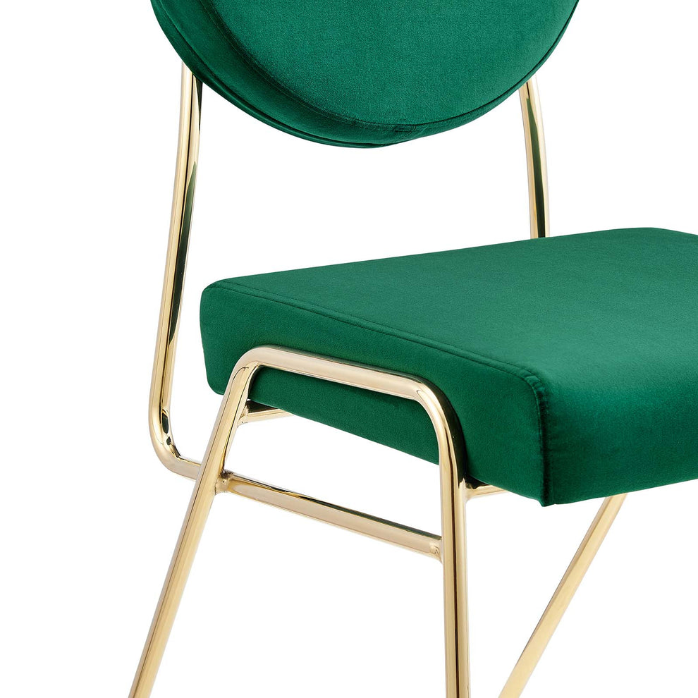 Craft Performance Velvet Dining Side Chairs - Set of 2 By Modway - EEI-6581 | Dining Chairs | Modishstore - 19