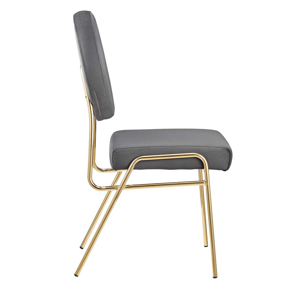 Craft Performance Velvet Dining Side Chairs - Set of 2 By Modway - EEI-6581 | Dining Chairs | Modishstore - 27