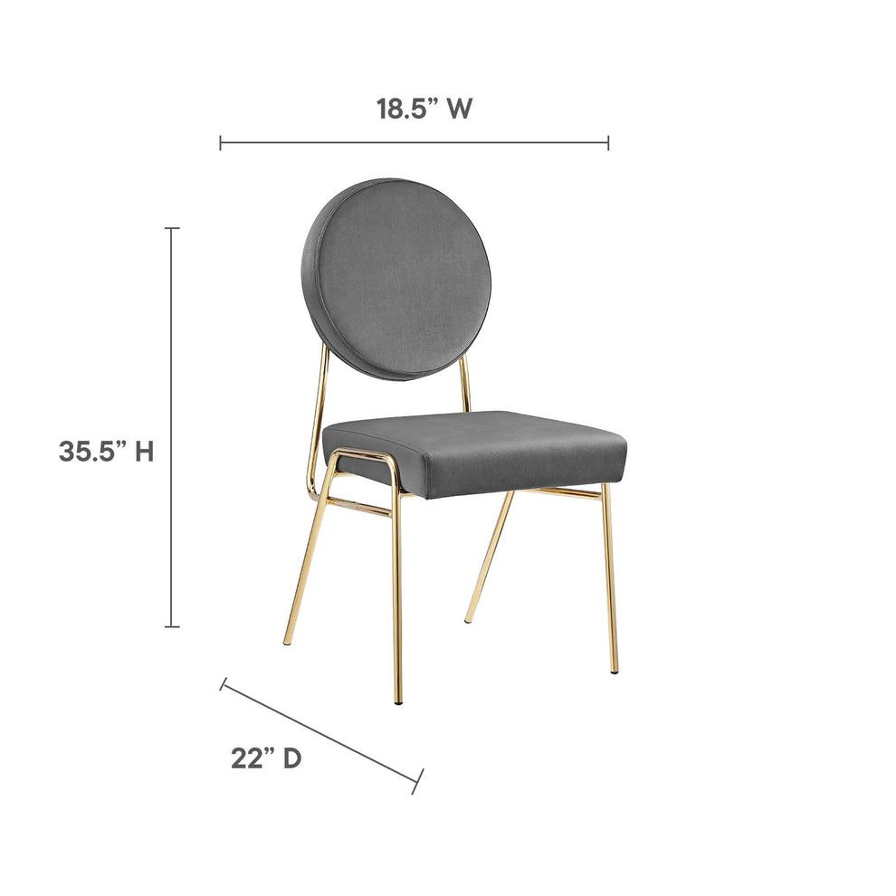 Craft Performance Velvet Dining Side Chairs - Set of 2 By Modway - EEI-6581 | Dining Chairs | Modishstore - 32