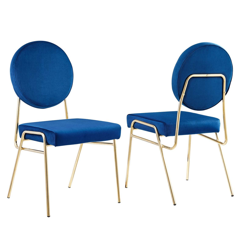 Craft Performance Velvet Dining Side Chairs - Set of 2 By Modway - EEI-6581 | Dining Chairs | Modishstore - 42