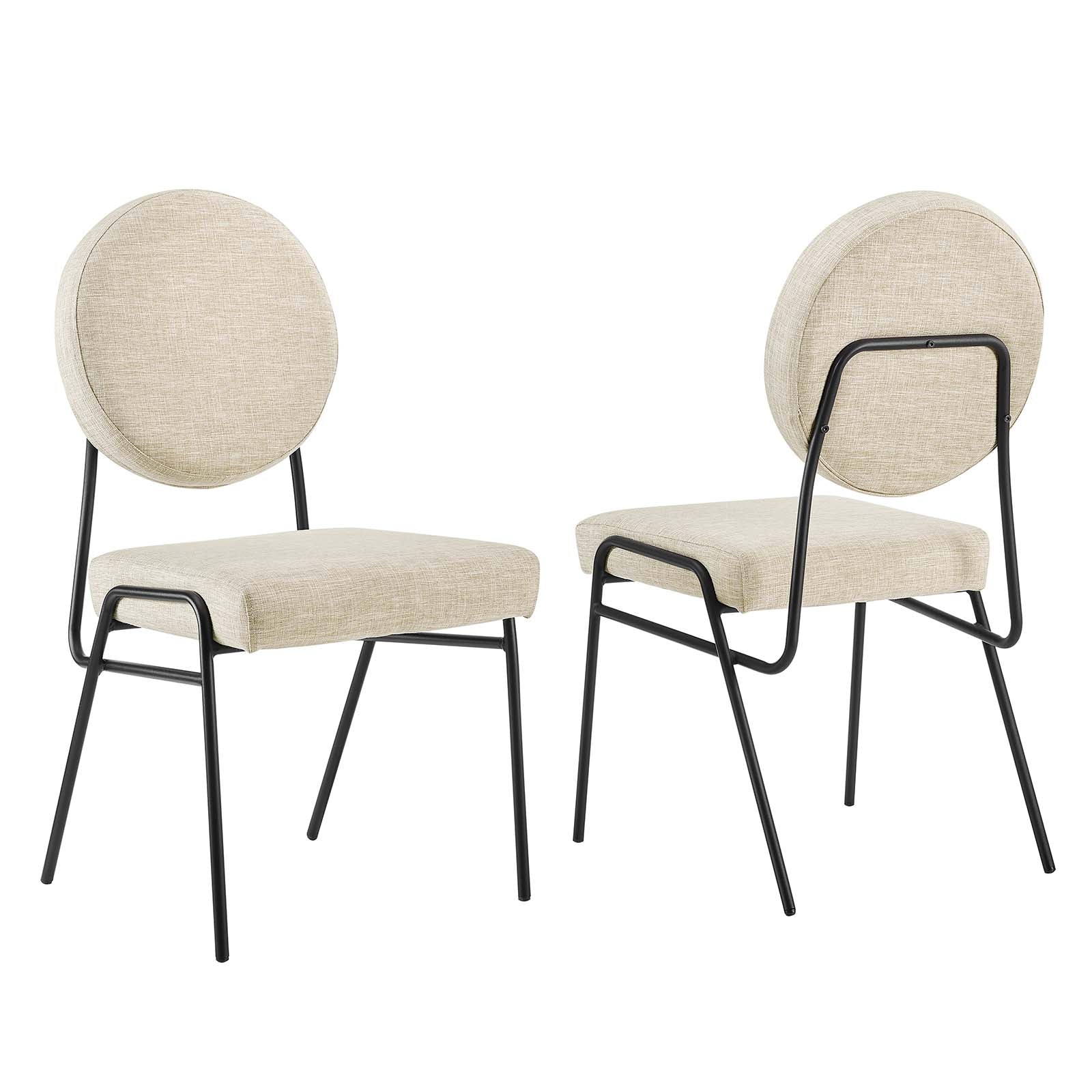 Craft Upholstered Fabric Dining Side Chairs - Set of 2 By Modway - EEI-6582 | Dining Chairs | Modishstore - 8