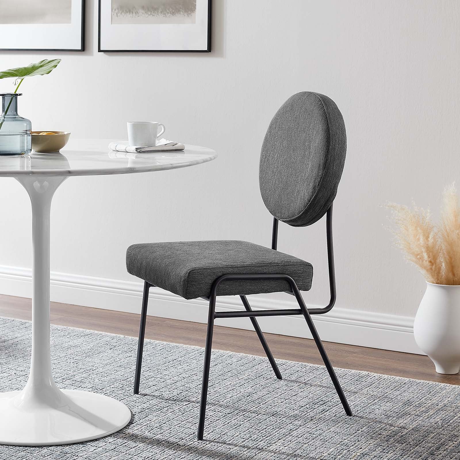 Craft Upholstered Fabric Dining Side Chairs - Set of 2 By Modway - EEI-6582 | Dining Chairs | Modishstore - 12