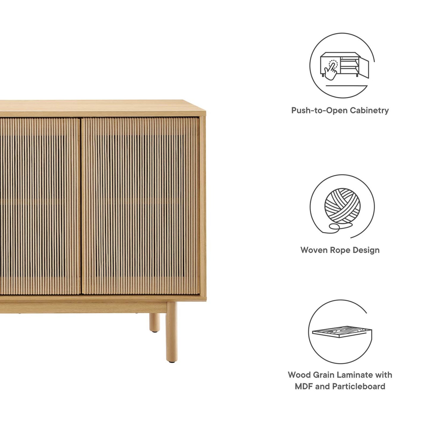Milo 63” Sideboard By Modway - EEI-6583 | Sideboards | Modishstore - 8