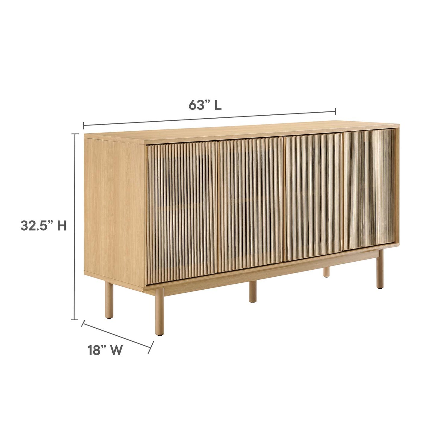 Milo 63” Sideboard By Modway - EEI-6583 | Sideboards | Modishstore - 9