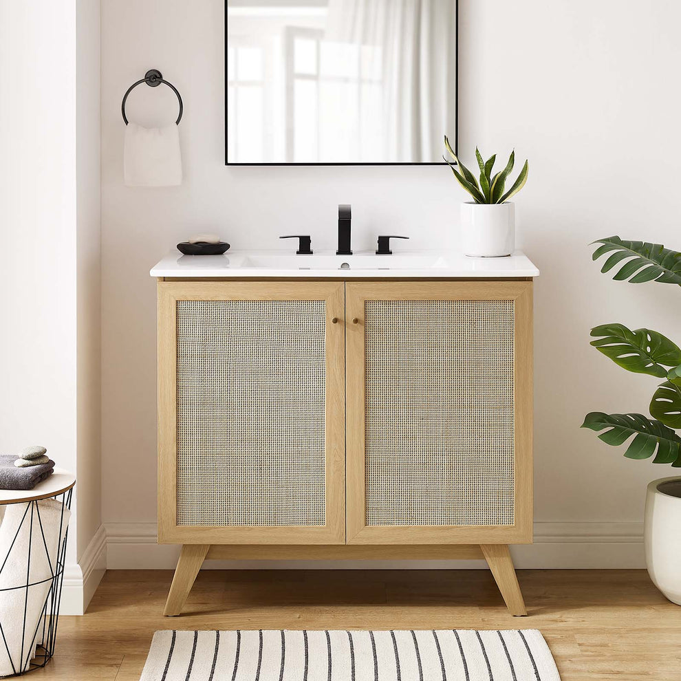 Soma 36” Bathroom Vanity Cabinet (Sink Basin Not Included) By Modway - EEI-6588 | Bathroom Accessories | Modishstore - 1