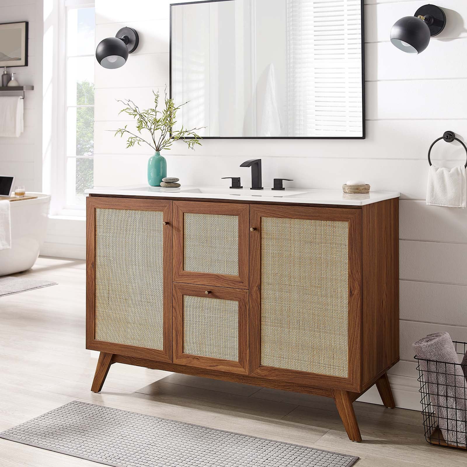 Soma 48” Single or Double Sink Compatible Bathroom Vanity Cabinet (Sink Basin Not Included) By Modway - EEI-6589 | Bathroom Accessories | Modishstore - 21
