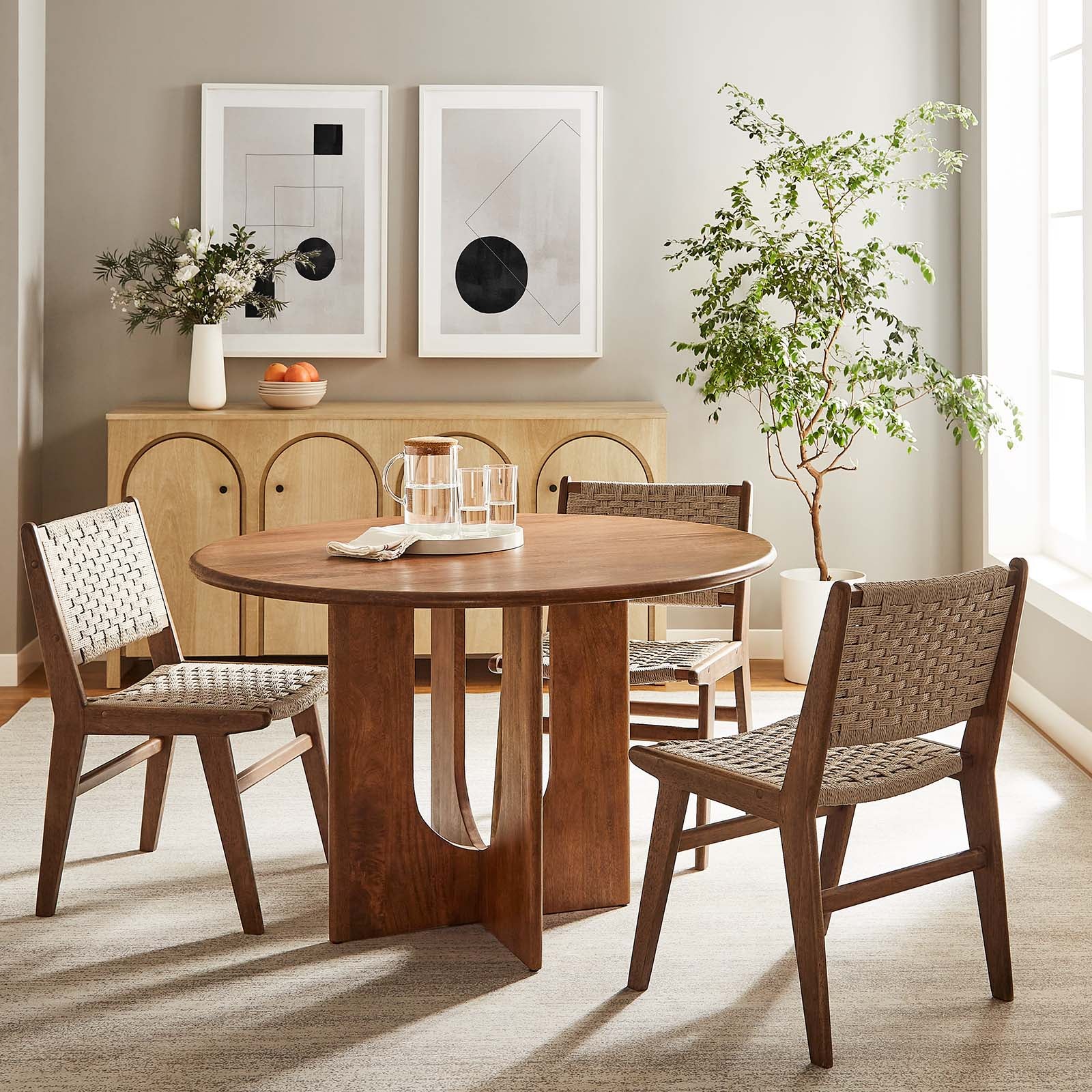 Rivian Round 48" Wood Dining Table By Modway - EEI-6592 | Dining Tables | Modishstore - 11