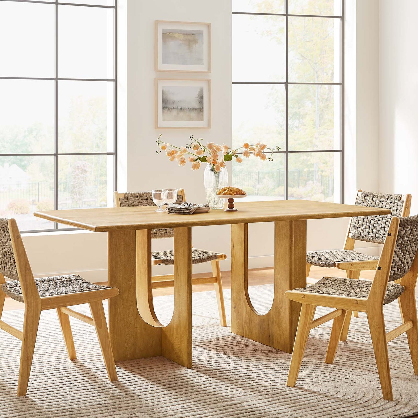 Rivian Rectangular 70" Wood Dining Table By Modway - EEI-6593 | Dining Tables | Modishstore - 1