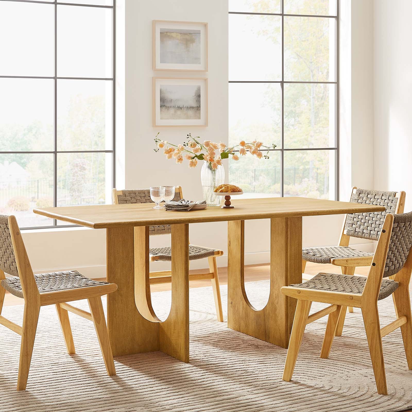 Rivian Rectangular 70" Wood Dining Table By Modway - EEI-6593 | Dining Tables | Modishstore - 1