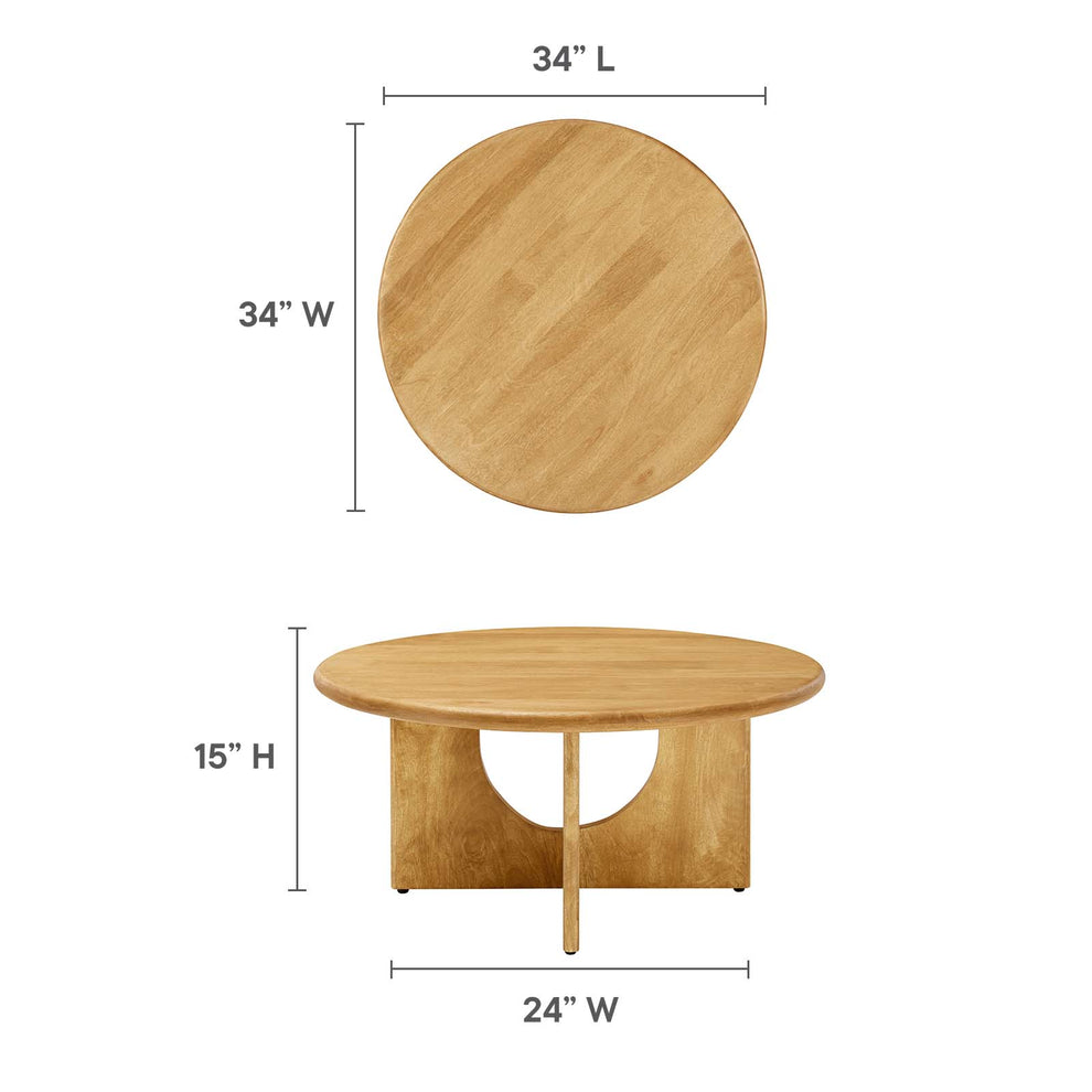 Rivian Round 34" Coffee Table By Modway - EEI-6594 | Coffee Tables | Modishstore - 6