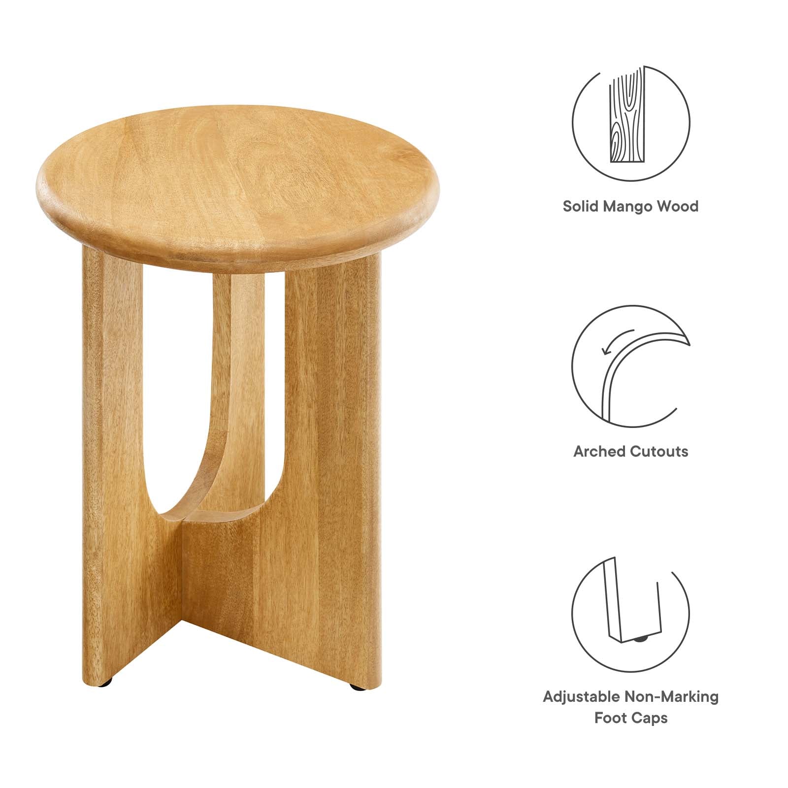 Rivian Round Side Table By Modway - EEI-6595 | Side Tables | Modishstore - 7