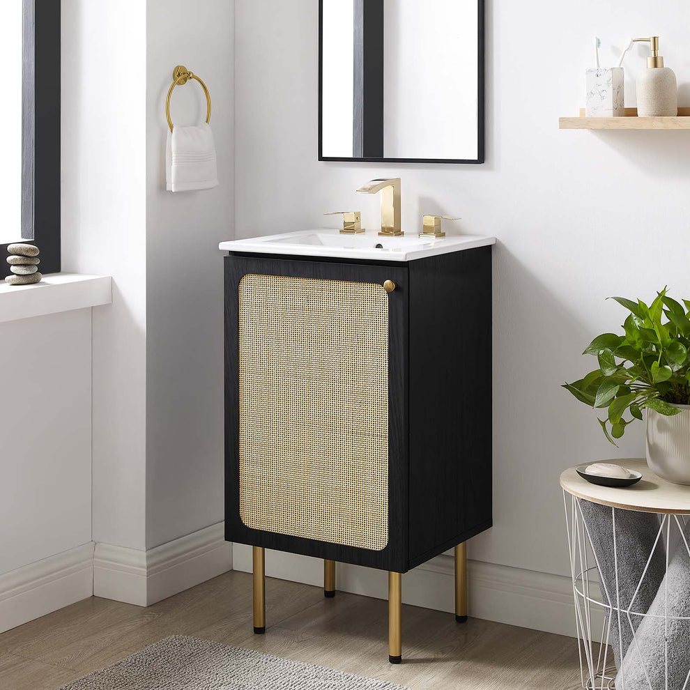 Chaucer 18" Bathroom Vanity Cabinet (Sink Basin Not Included) By Modway - EEI-6600 | Bathroom Accessories | Modishstore - 1