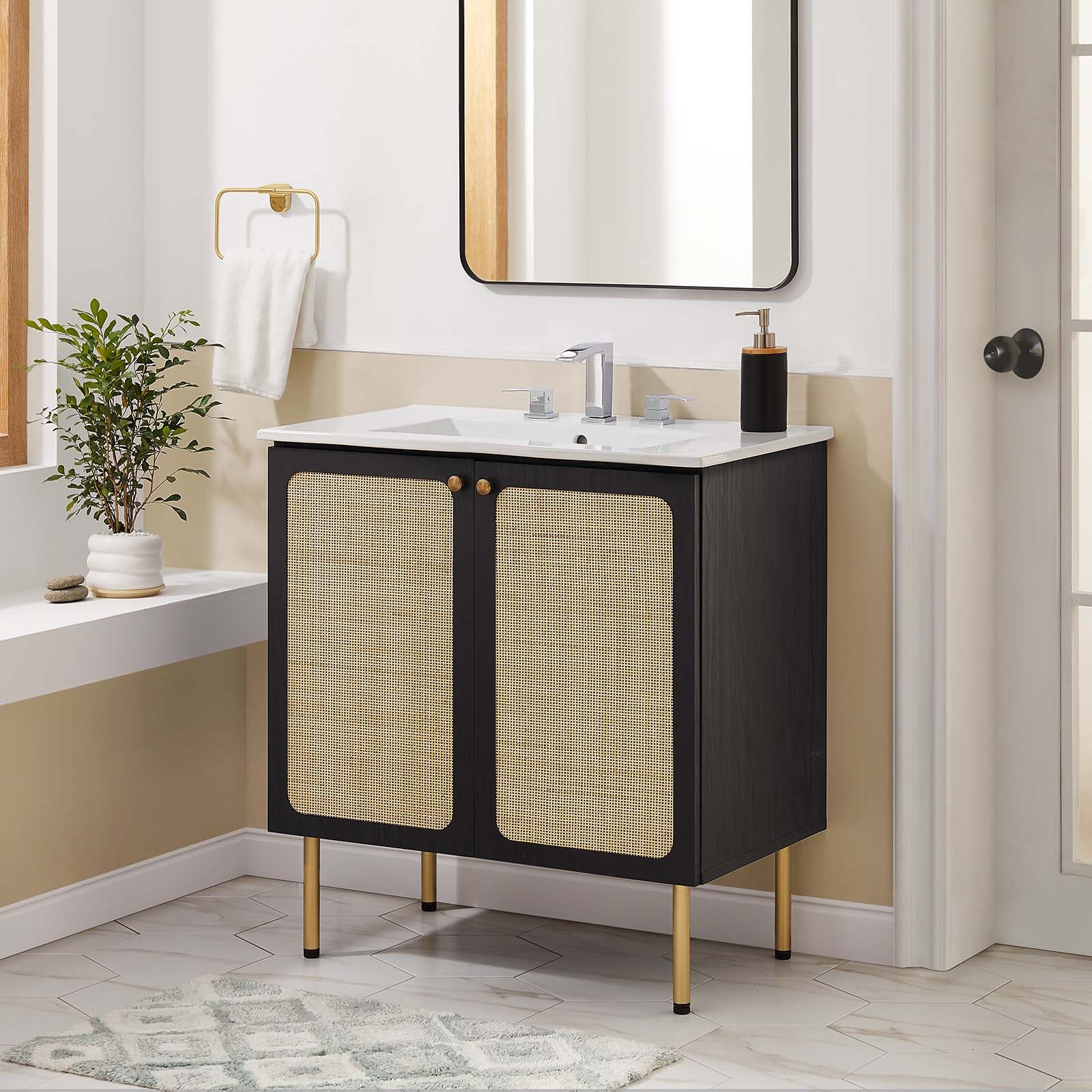 Chaucer 30" Bathroom Vanity Cabinet (Sink Basin Not Included) By Modway - EEI-6602 | Bathroom Accessories | Modishstore - 1