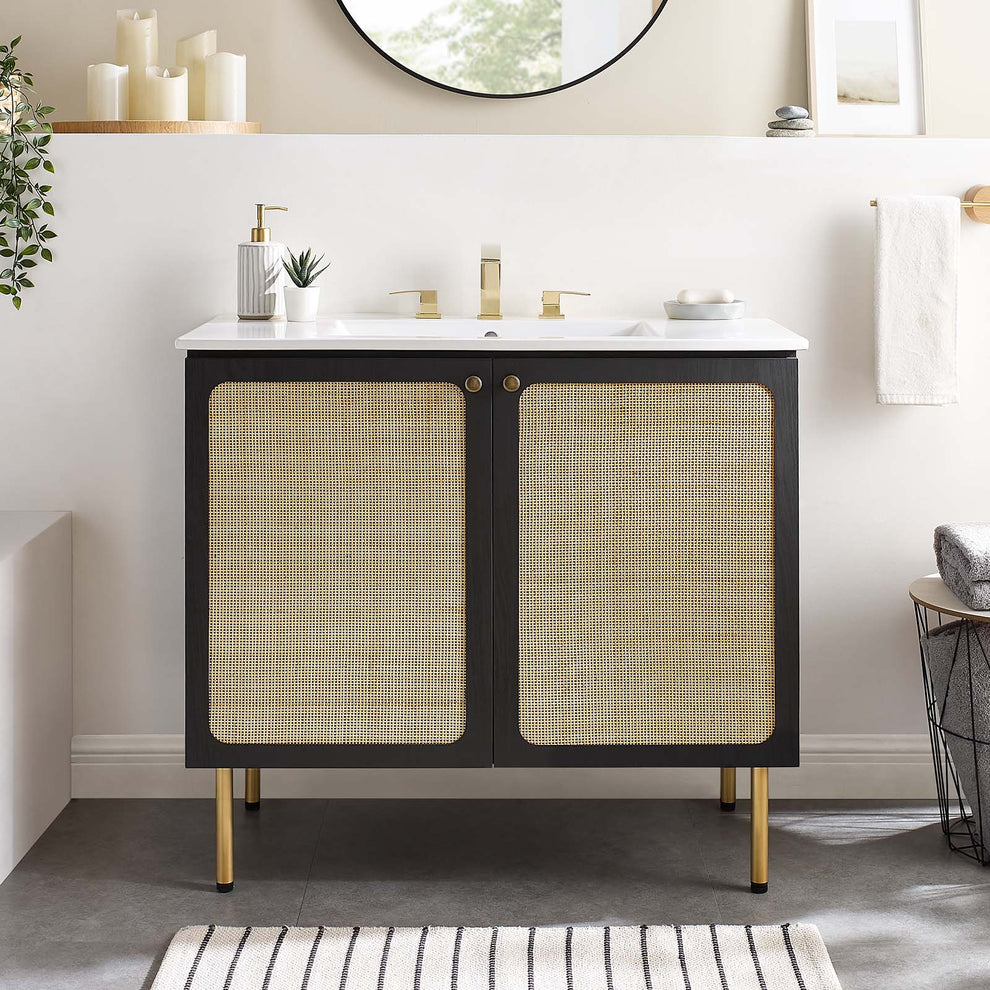 Chaucer 36" Bathroom Vanity Cabinet (Sink Basin Not Included) By Modway - EEI-6603 | Bathroom Accessories | Modishstore - 1