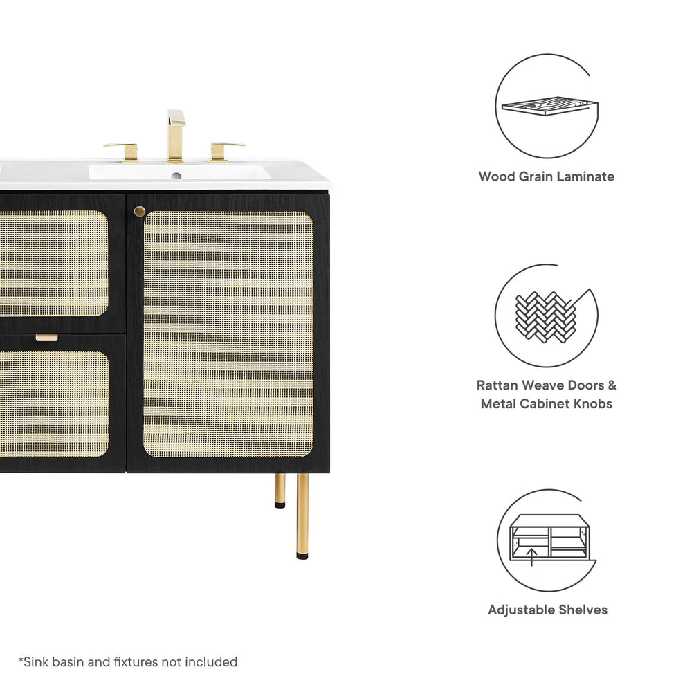 Chaucer 48" Bathroom Vanity Cabinet (Sink Basin Not Included) By Modway - EEI-6604 | Bathroom Accessories | Modishstore - 10