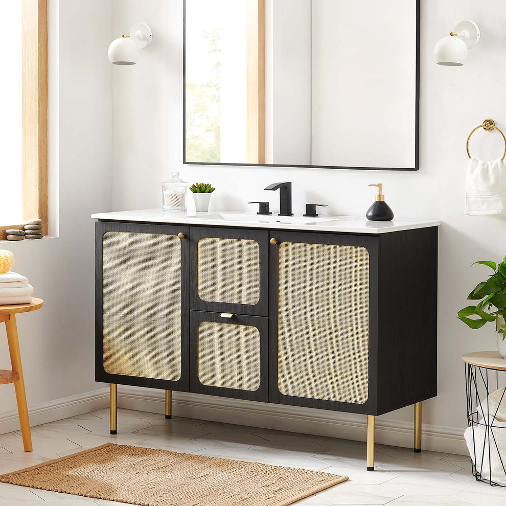 Chaucer 48" Bathroom Vanity Cabinet (Sink Basin Not Included) By Modway - EEI-6604 | Bathroom Accessories | Modishstore - 1