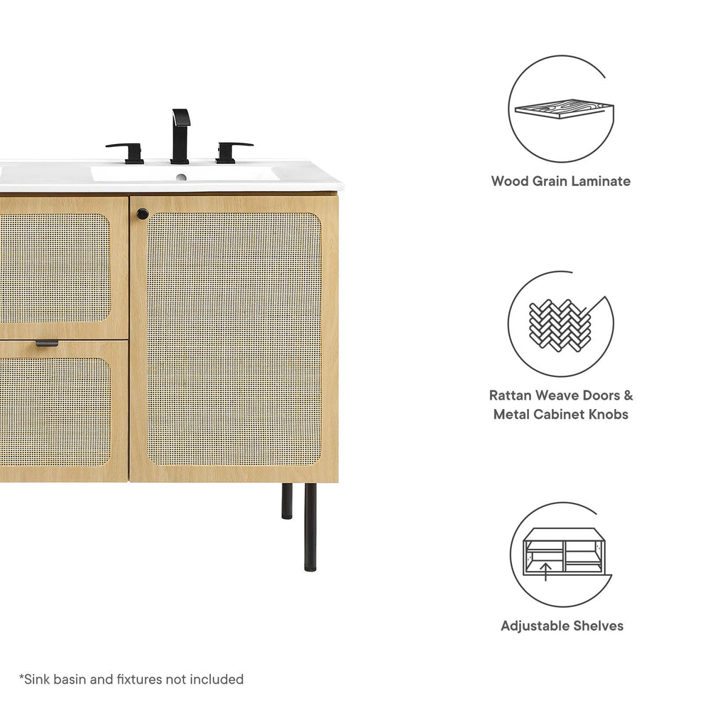 Chaucer 48" Bathroom Vanity Cabinet (Sink Basin Not Included) By Modway - EEI-6604 | Bathroom Accessories | Modishstore - 20