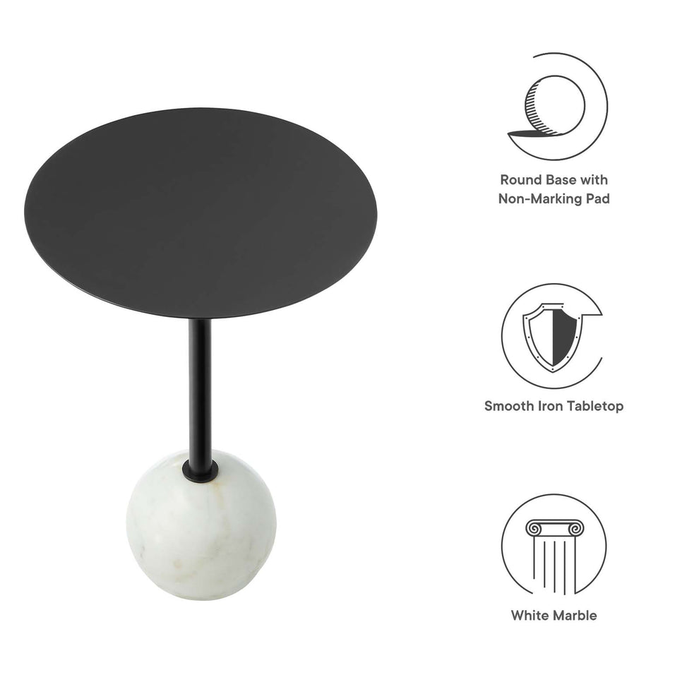 Aliza Round Acacia Wood Side Table By Modway - EEI-6606 | Side Tables | Modishstore - 7