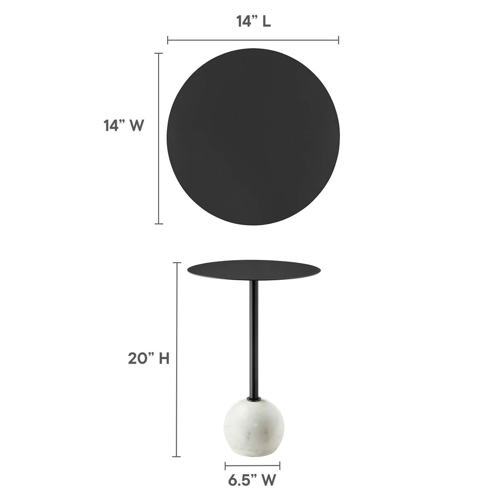 Aliza Round Acacia Wood Side Table By Modway - EEI-6606 | Side Tables | Modishstore - 8