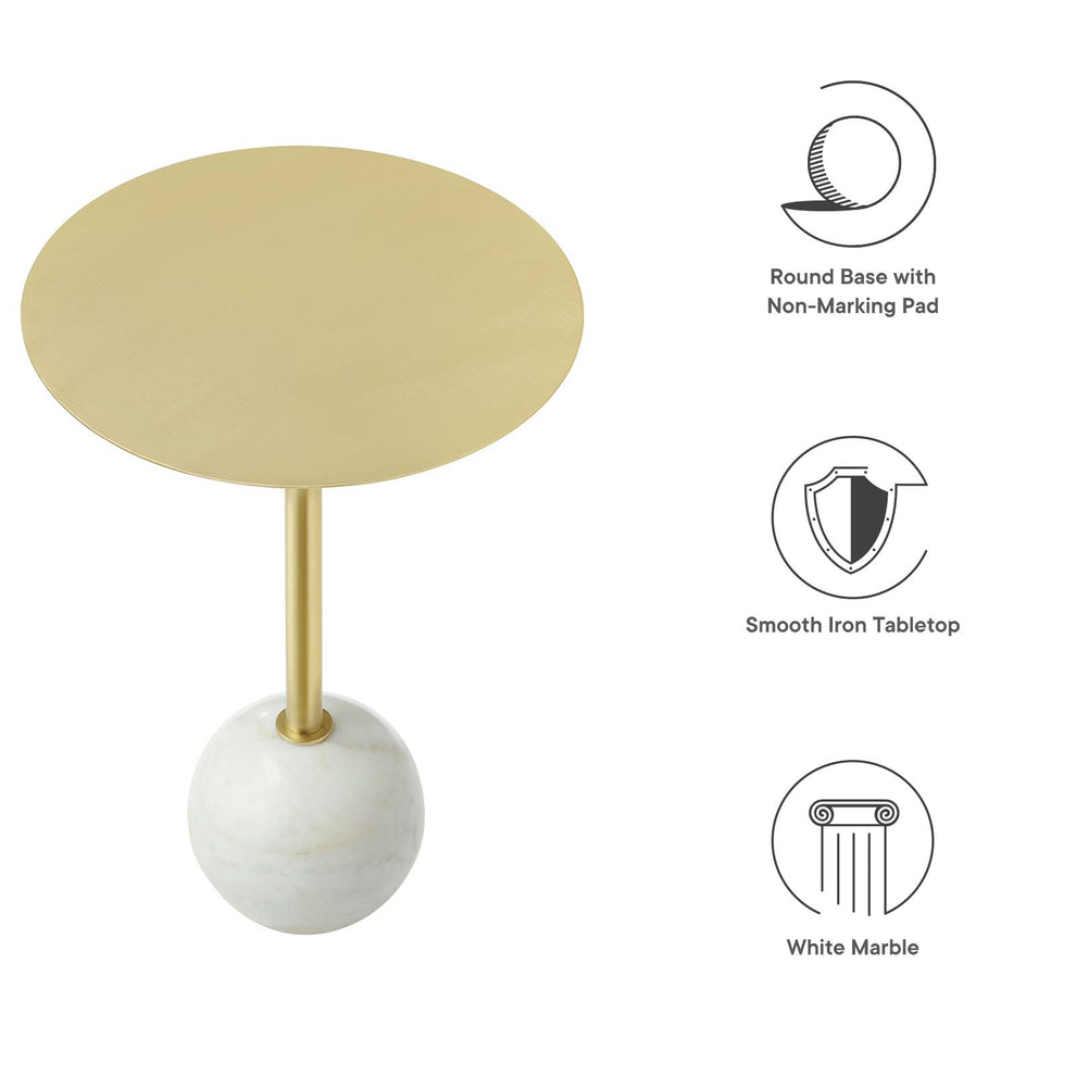 Aliza Round Acacia Wood Side Table By Modway - EEI-6606 | Side Tables | Modishstore - 15