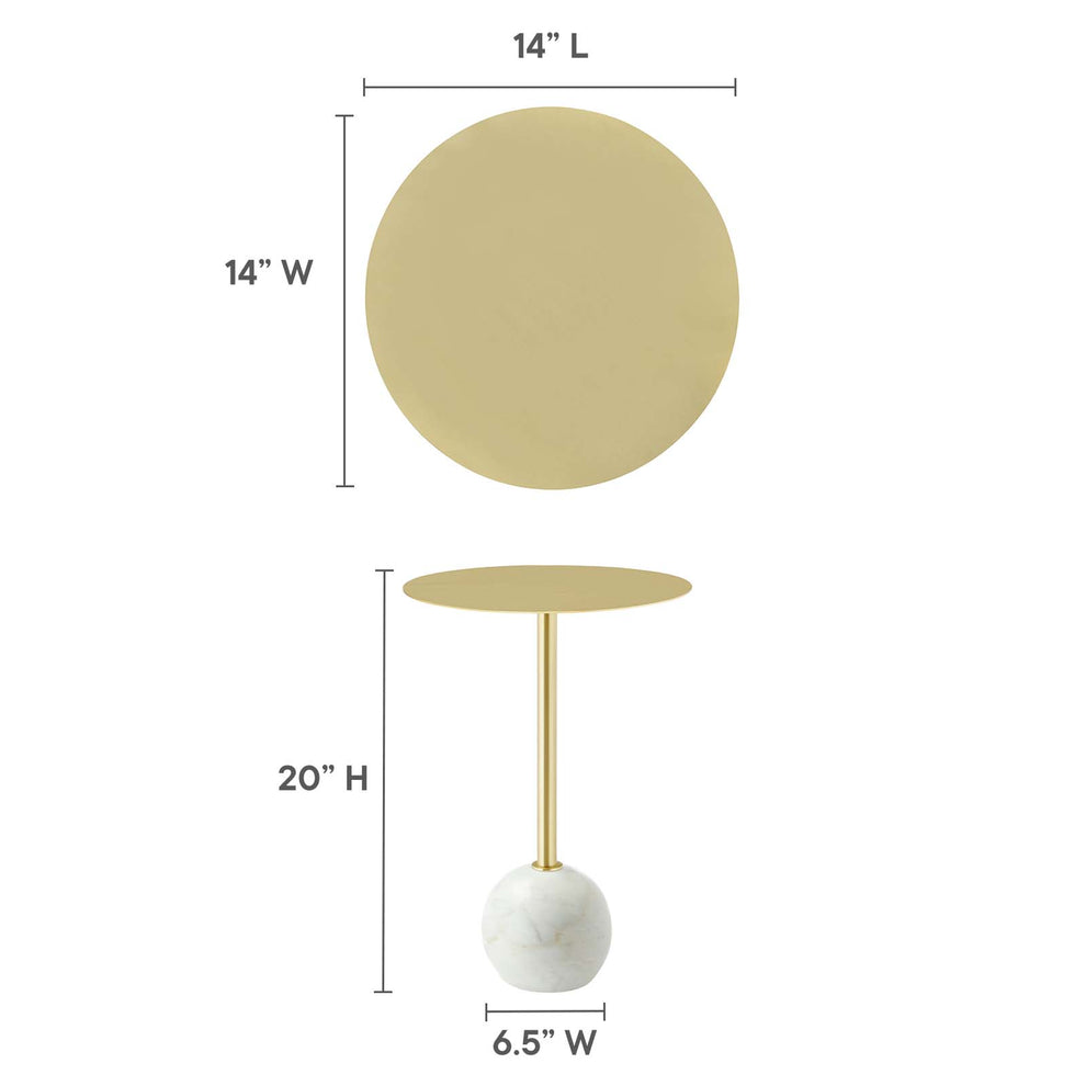 Aliza Round Acacia Wood Side Table By Modway - EEI-6606 | Side Tables | Modishstore - 16