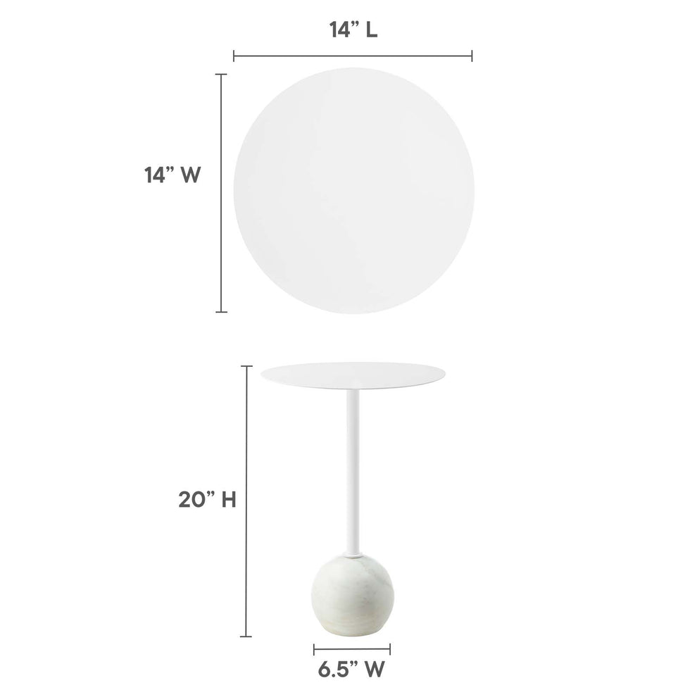 Aliza Round Acacia Wood Side Table By Modway - EEI-6606 | Side Tables | Modishstore - 25