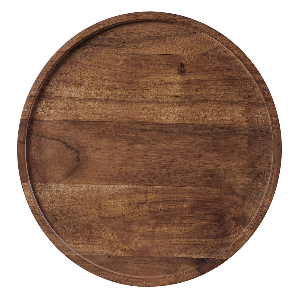 Amina Round Acacia Wood Side Table By Modway - EEI-6607 | Side Tables | Modishstore - 4