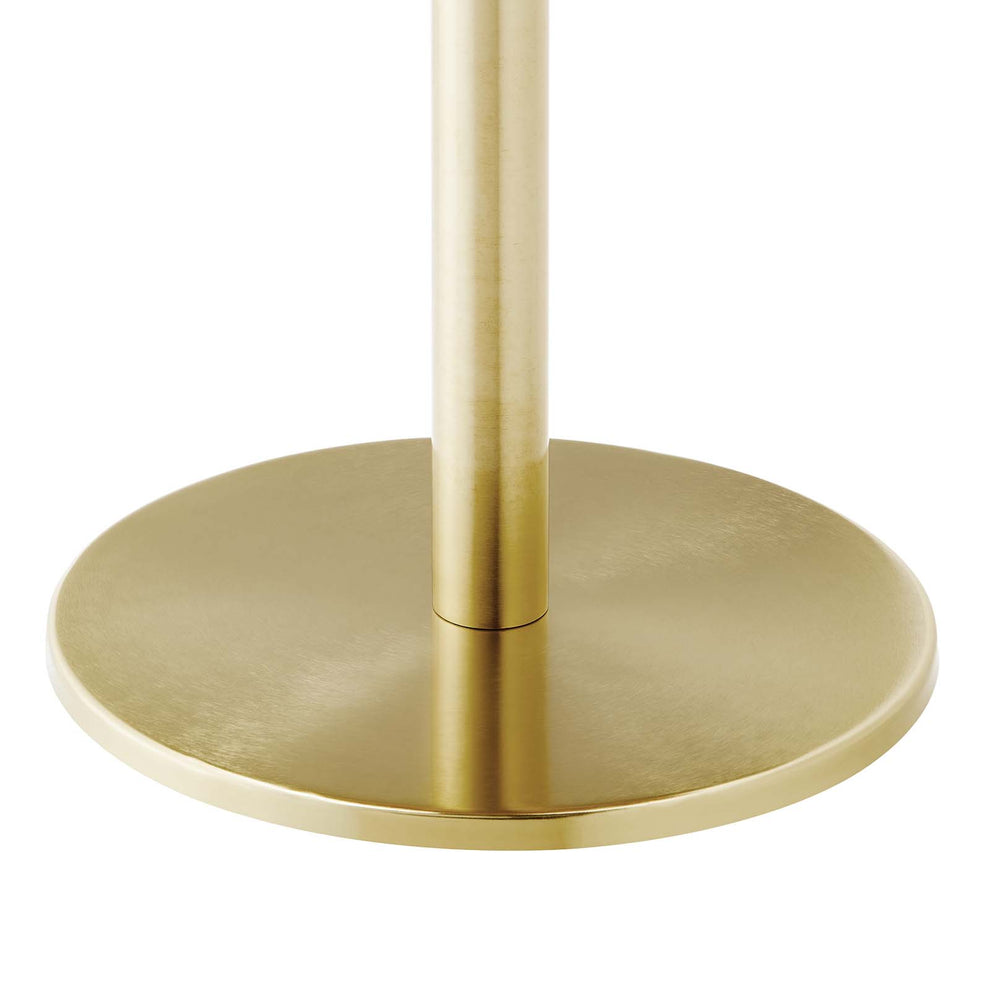Viva Round White Marble Side Table By Modway - EEI-6609 | Side Tables | Modishstore - 5