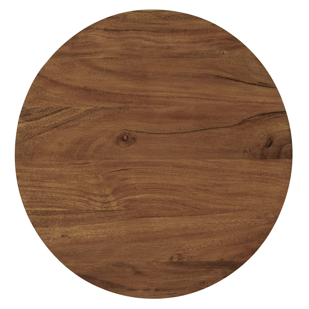 Viva Round Acacia Wood Side Table By Modway - EEI-6610 | Side Tables | Modishstore - 3