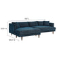 Zoya Left-Facing Down Filled Overstuffed Sectional Sofa By Modway - EEI-6611 | Sectional | Modishstore - 5