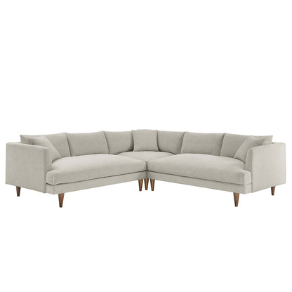 Zoya Down Filled Overstuffed 3 Piece Sectional Sofa By Modway - EEI-6613 | Sectional | Modishstore - 7
