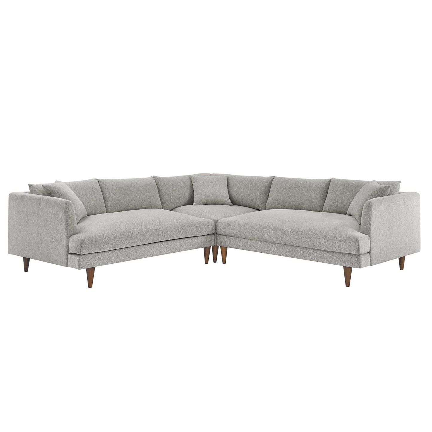 Zoya Down Filled Overstuffed 3 Piece Sectional Sofa By Modway - EEI-6613 | Sectional | Modishstore - 13