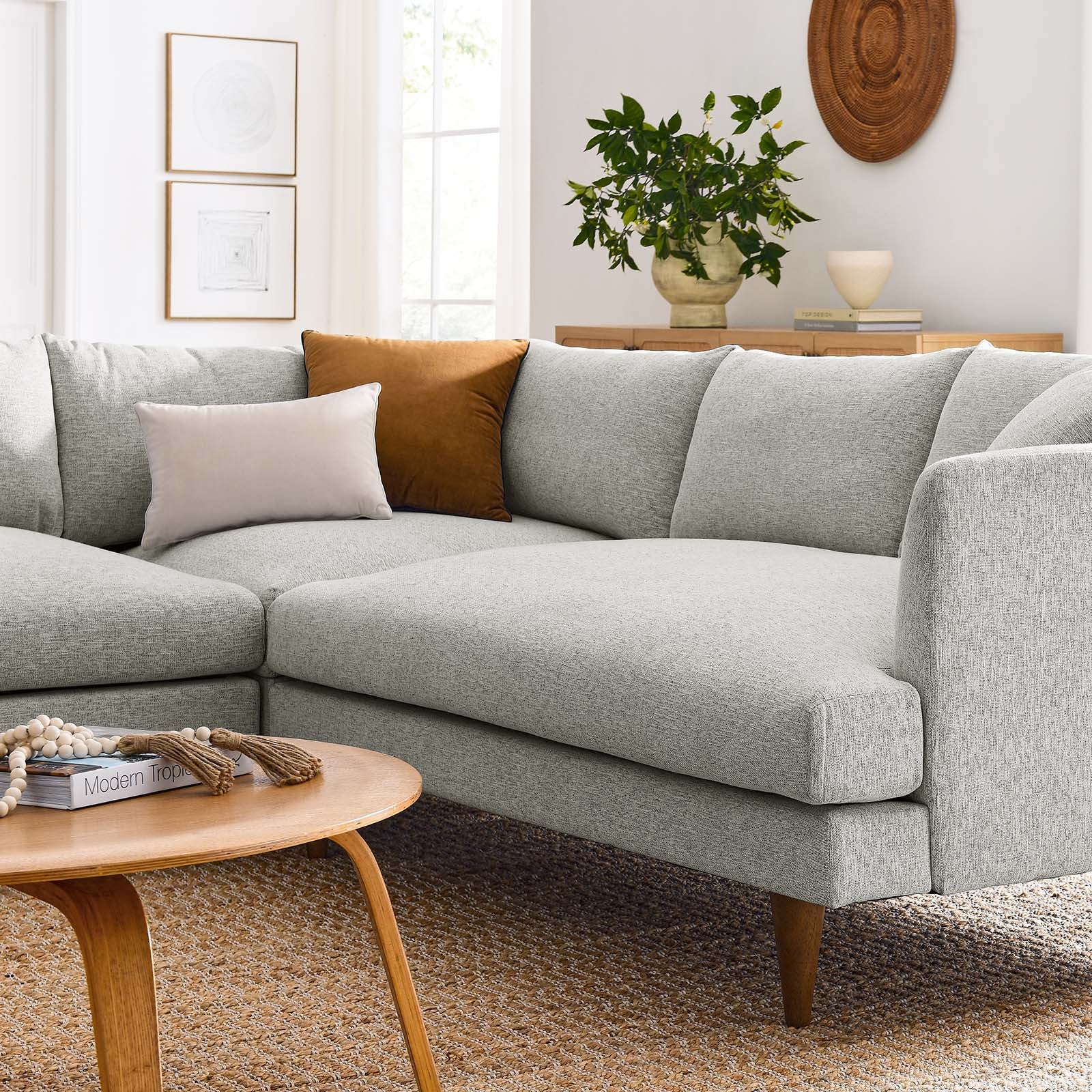 Zoya Down Filled Overstuffed 3 Piece Sectional Sofa By Modway - EEI-6613 | Sectional | Modishstore - 17